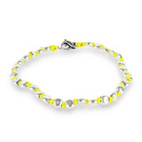 Armband Spadarella Spadini in Silber SPBR274-17 GIALLO FLUO